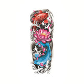Peony Fish Dragon Geisha Sword Tattoo Sticker
